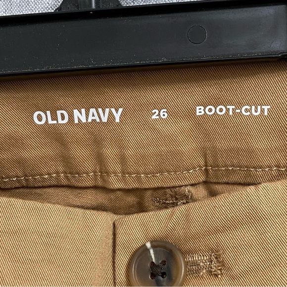 NWT OLD NAVY / Bootcut Khaki Crumb on Down Pants Size 26 - Picture 3 of 10